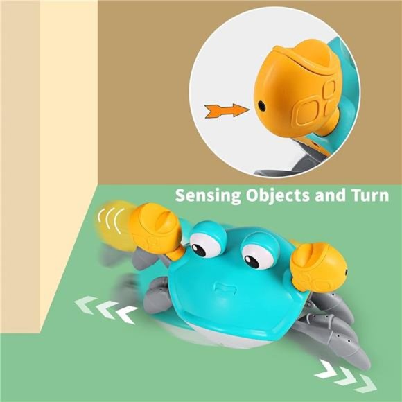 Escape Crawling Crab,Tummy Time Baby Toys,Sensing Interactive Walking DancingToy - Picture 2 of 6